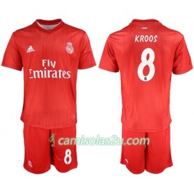 Camisolas de Futebol Real Madrid Kroos 8 Criança Equipamento 3ª 2018/19 Manga Curta